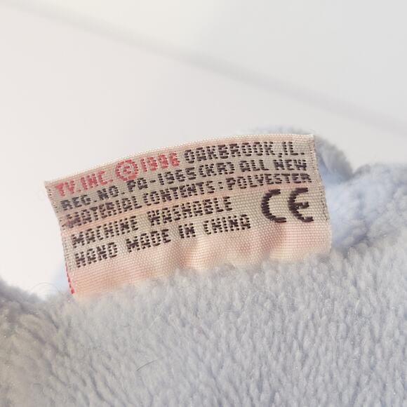 TY Beanie Baby Blue Elephant Plush Soft Toy 15" Floppy Soft 1996 Vintage - Picture 8 of 11